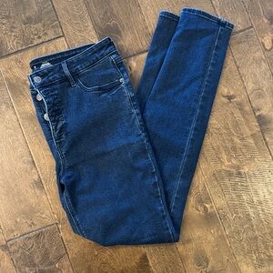 Old Navy Size 12 Tall dark Blue Women's skinny Jeans high rise